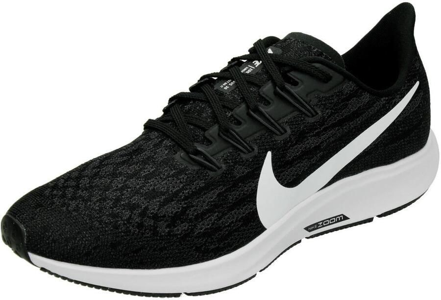 Nike Air Zoom Pegas Heren Hardloopschoenen Black White-Thunder Grey