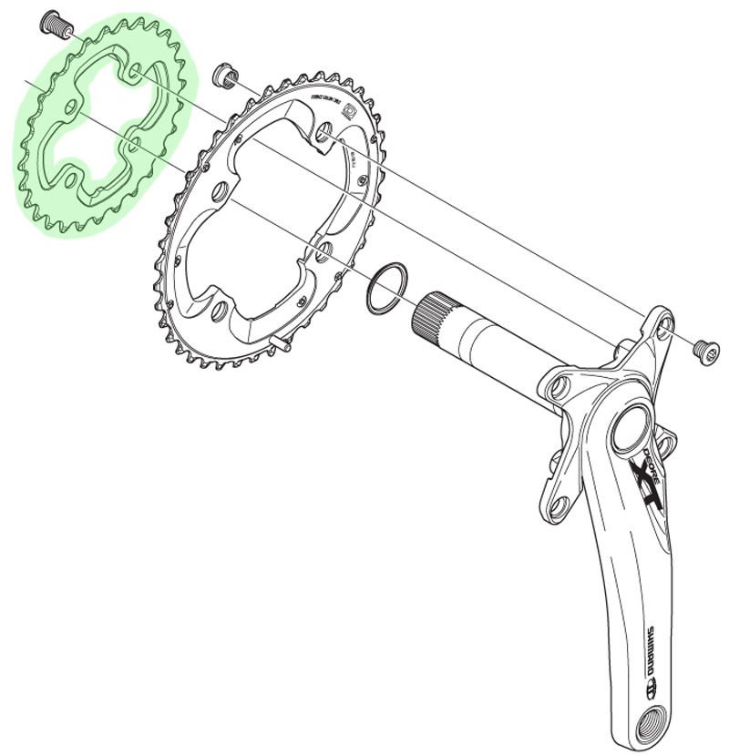 Shimano Kettenblatt XT FC-M785 26 Zähne (AK)