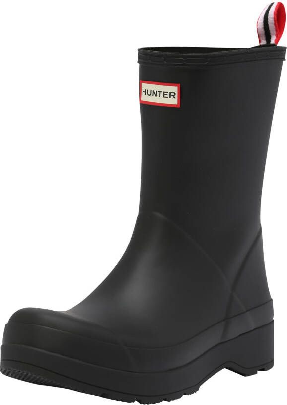 Hunter Boots Original Play Boot Mid Rubberlaarzen zwart grijs