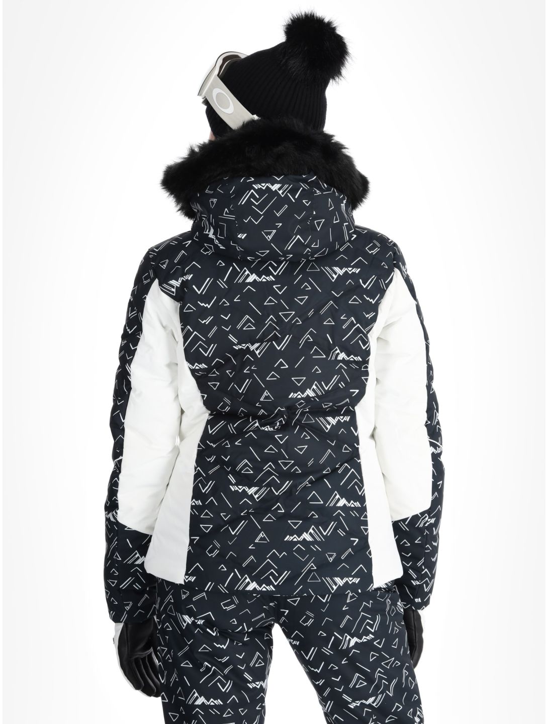 W Staci Print Puffy ski-jas dames