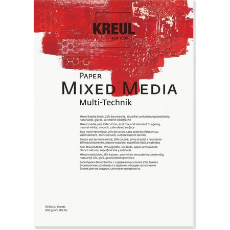 KREUL Paper Mixed Media, 10 Blatt, DIN A3