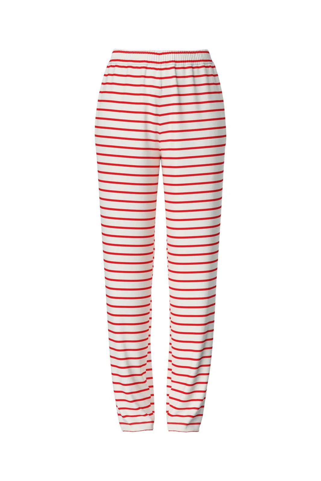 Pieces Pcchilli Straight Stripe Pants 4701514 cloud dancer poppy red