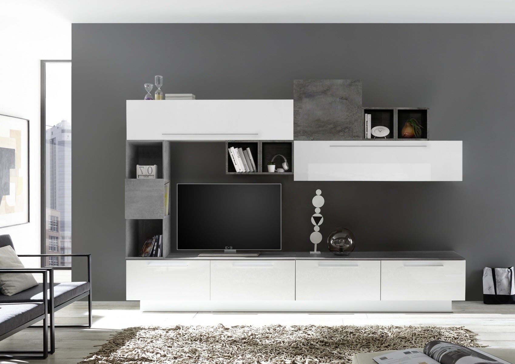 Benvenuto Design Infinity 138 cm Wandmeubel Handvat Onder