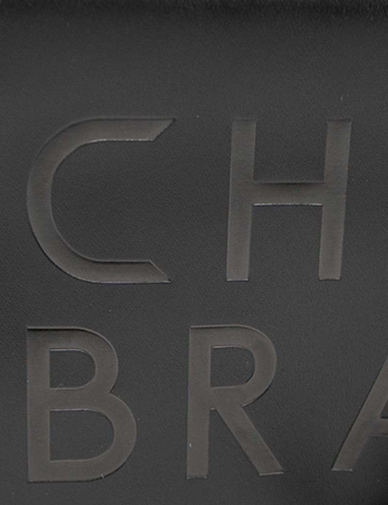 CHABRAND SACOCHE BI-MATIÈRE REPORTER LOGO NOIR