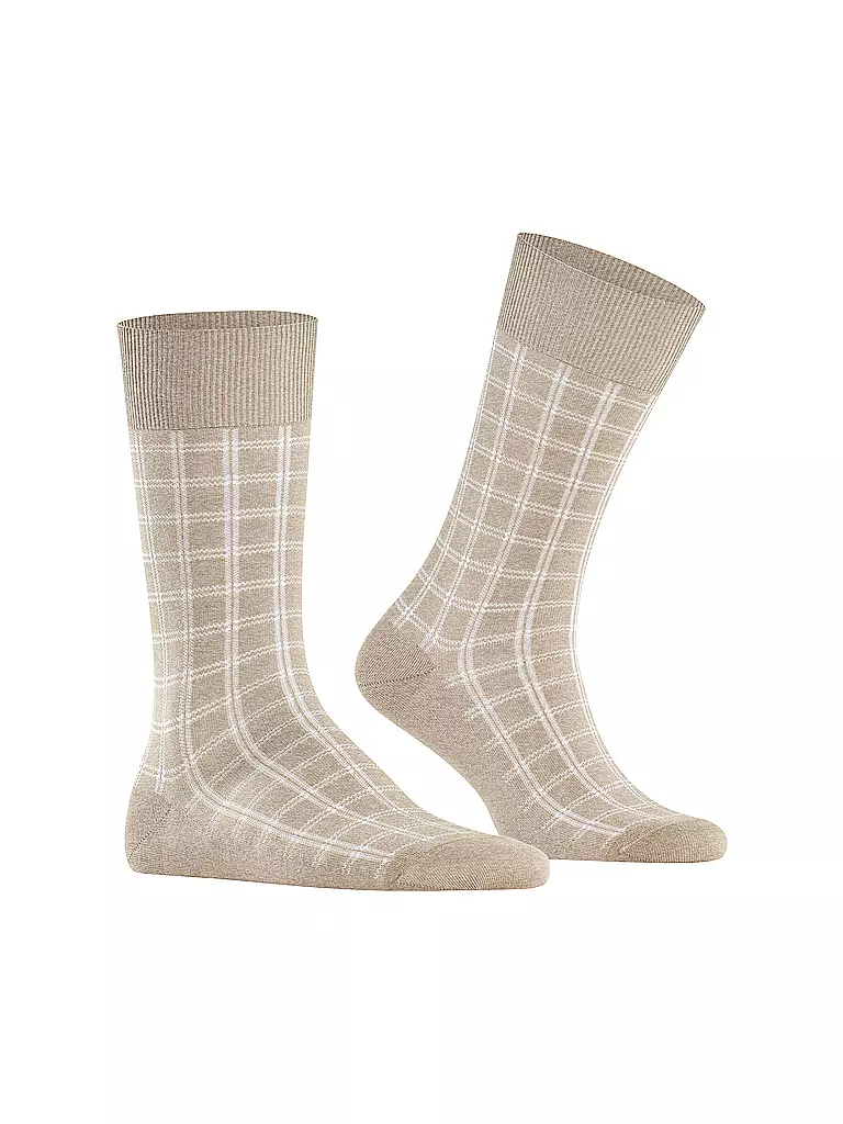 FALKE Herren Socken MODERN TAILOR, pebble mel. beige