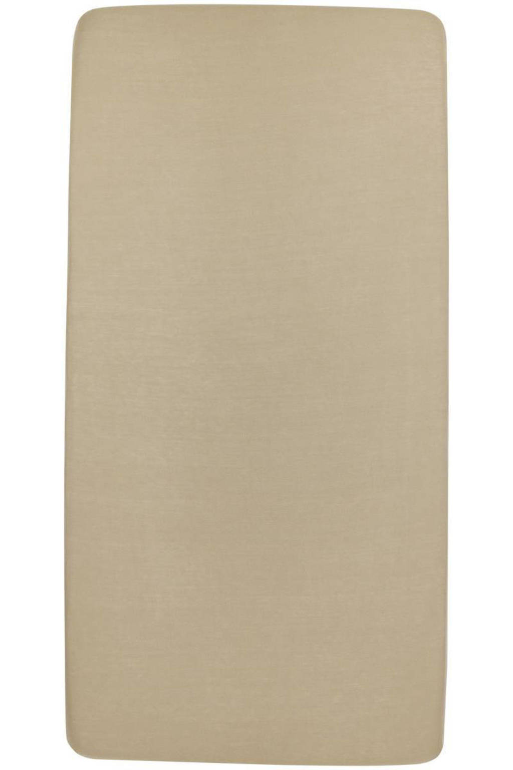 katoenen wieg hoeslaken 40x80/90 cm taupe