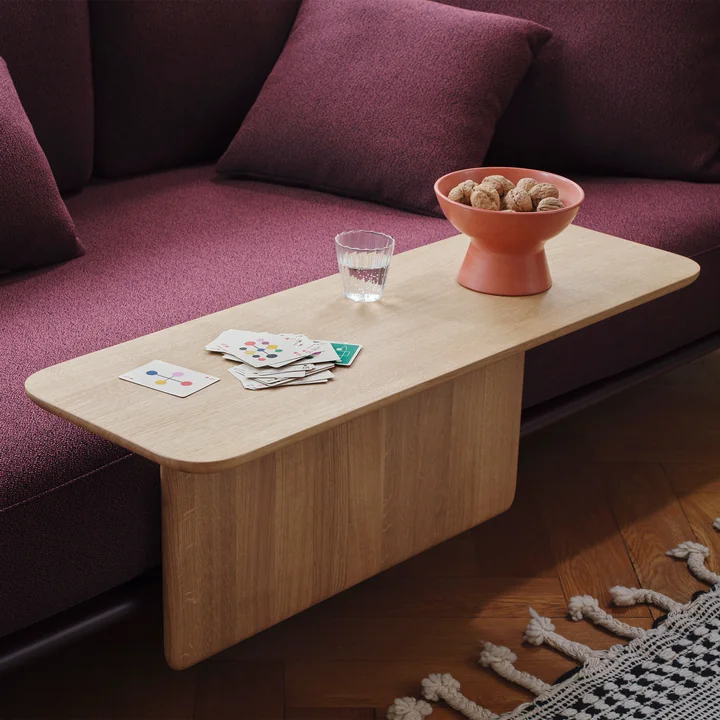 Vitra - Anagram flexibles Modul-Sofa, 190 x 95 cm, inkl. Kissen 65 x 55 cm, kreide / kiesel melange (Dumet 06)