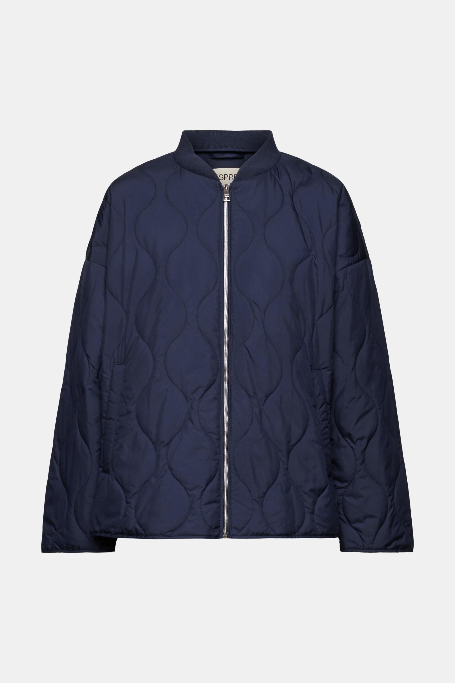 Blouson bombardier extra léger d’aspect matelassé