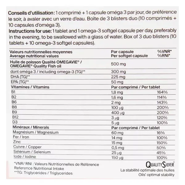 Oligobs Gravidez - Ômega 3 - Ferro - Magnésio - 30 comprimidos + 30 cápsulas