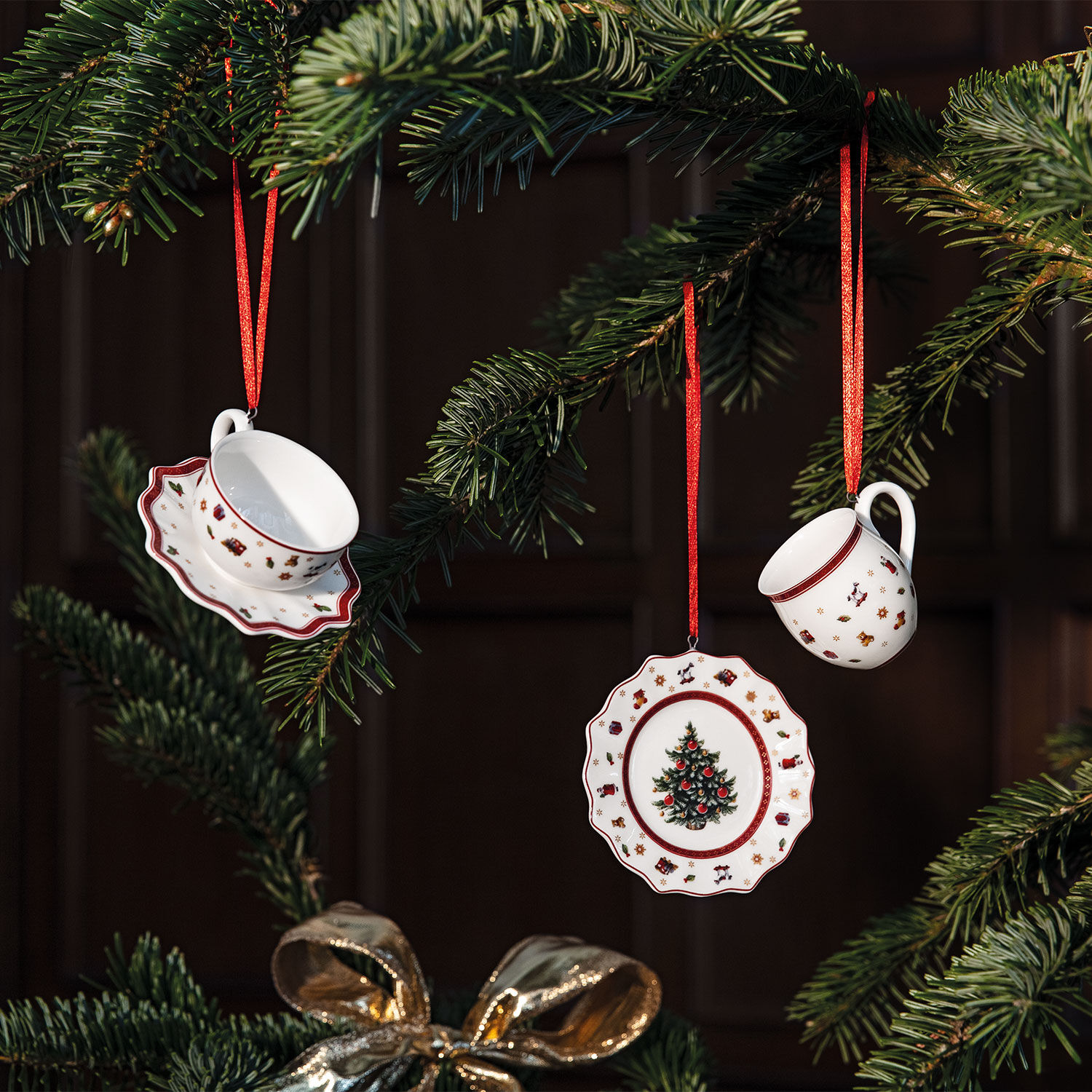 Toy's Delight Christmas ornaments White, '', Premium Porcelain