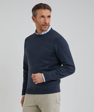 Steppin' Out Trui Melange Navy SM1202.0002-2300 kopen