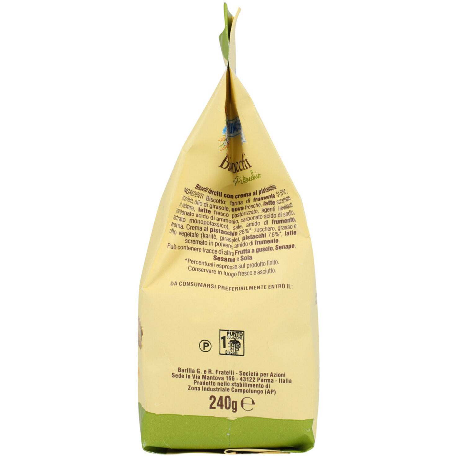 Mulino Bianco Baiocchi Pistacchio