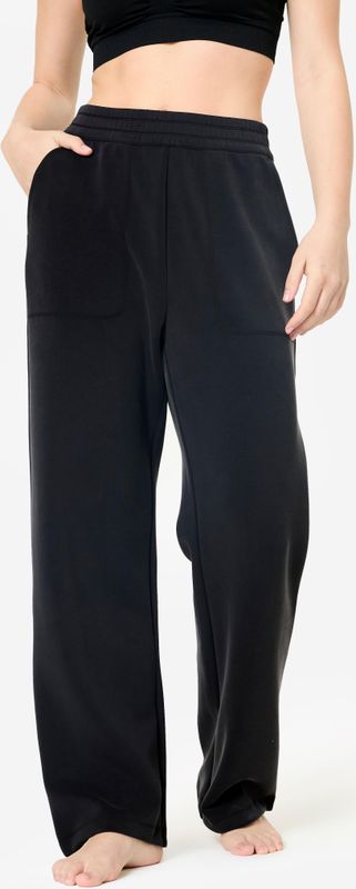 Yoga Stretchbroek - Gerookt Zwart - Dames