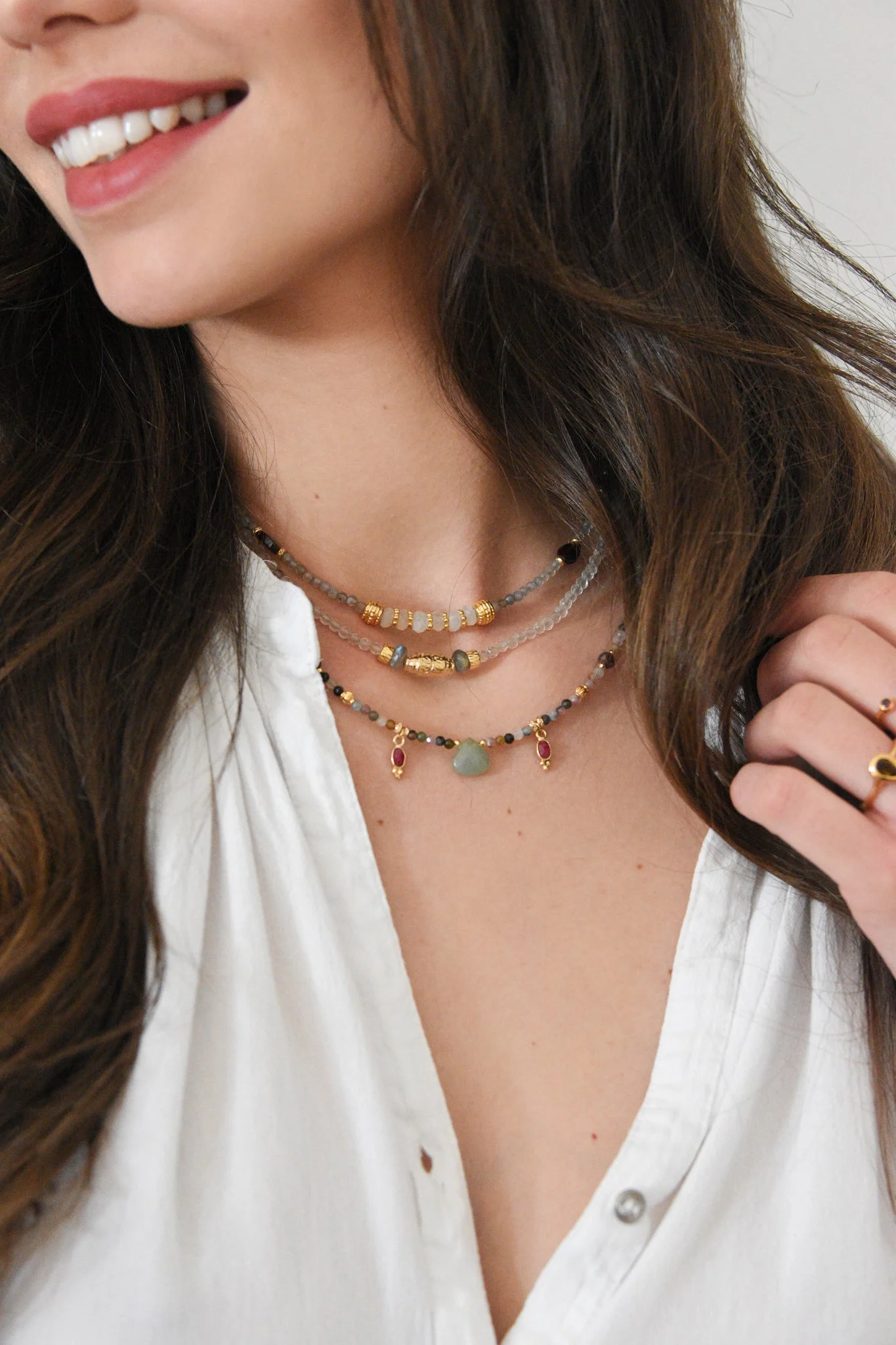 RADHA - Collier tourmaline | Multicolore