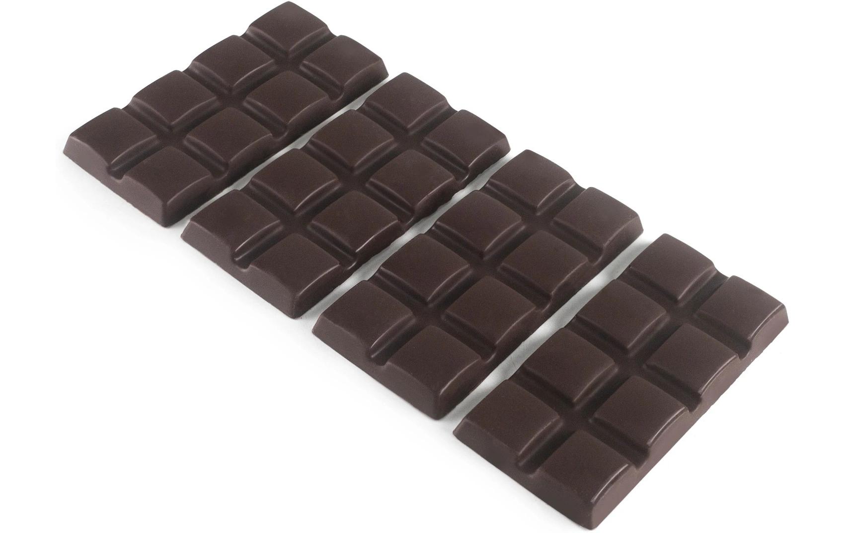 Schokoladenform 4 Stück, 18.5 x 9.5 cmZur Herstellung von vier kleinen Tabletten
