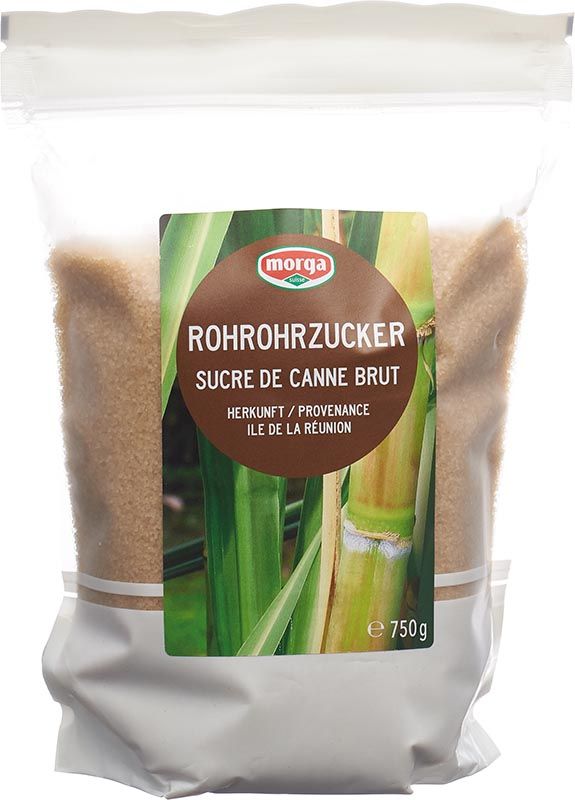 MORGA Rohrohrzucker<br>750 g, Beutel, (La Réunion)