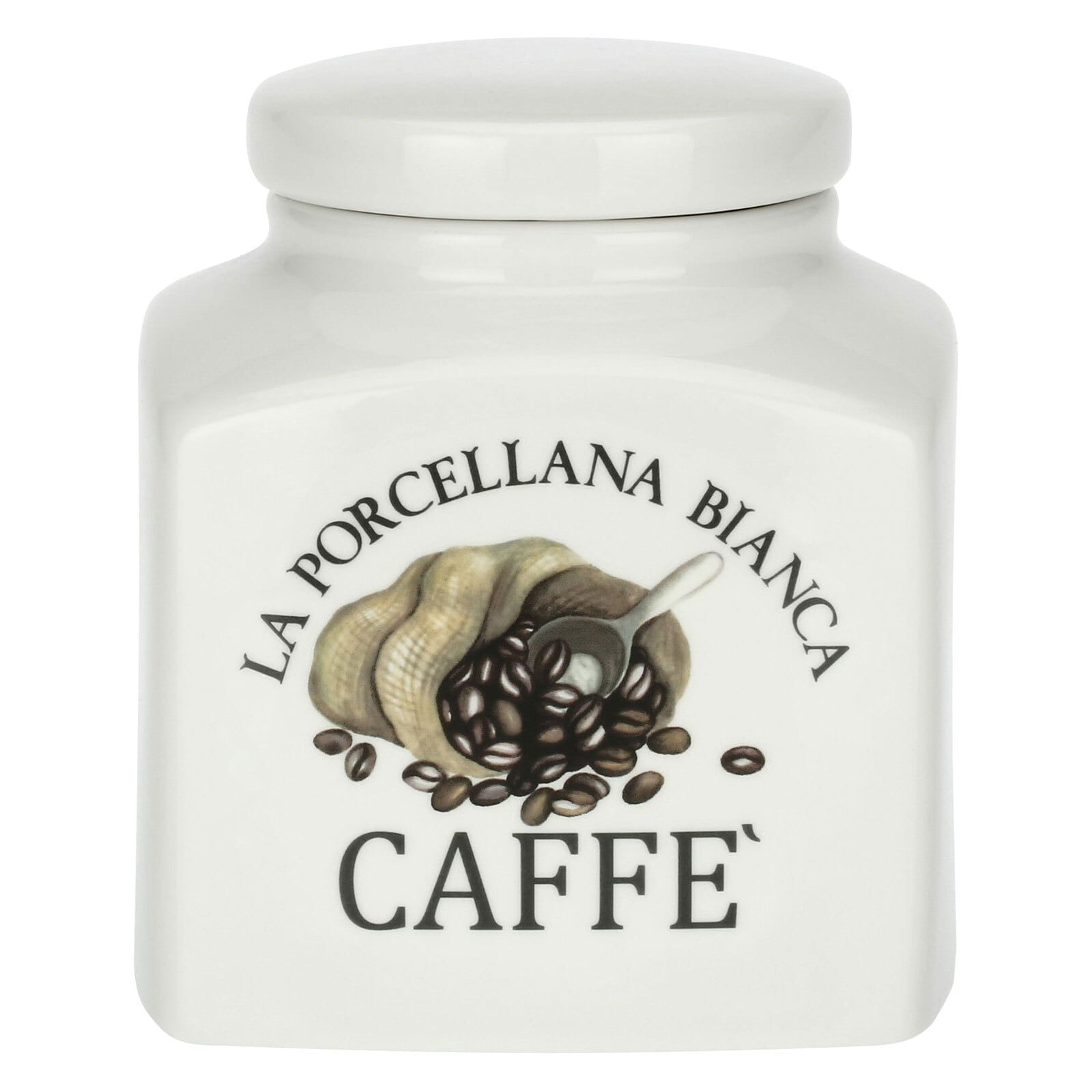 LA PORCELLANA BIANCA Vorratsdose CONSERVA Caffé 1,1 Liter Porzellan weiß