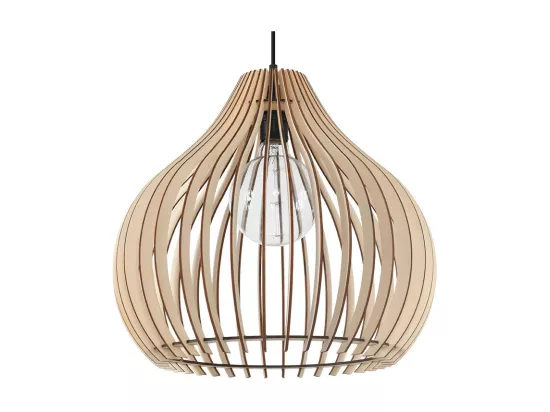 Sollux APRILLA Lampe à Suspension Wire Frame Bois Naturel E27