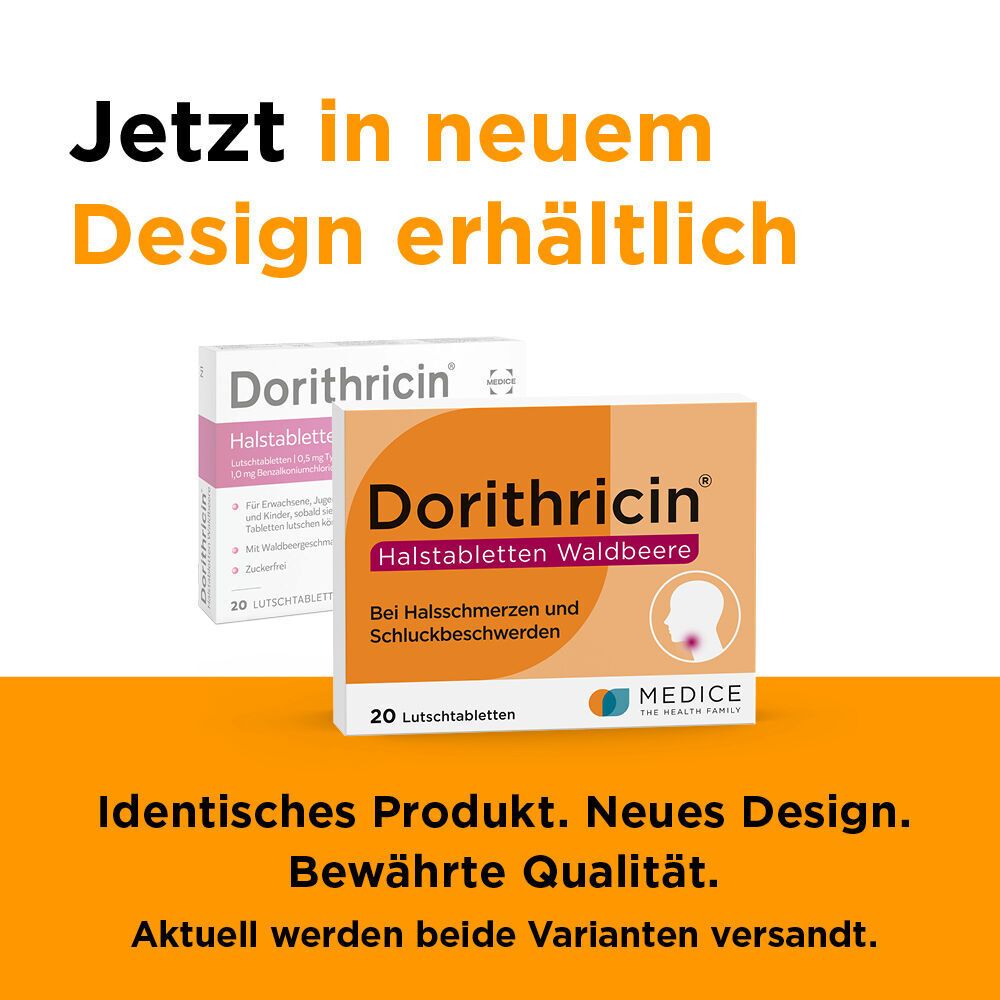 Dorithricin Waldbeere Lutschtabletten bei Halsschmerzen
