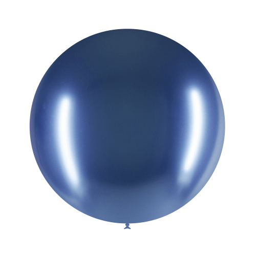 Blauwe Reuze Ballon Chroom 60cm