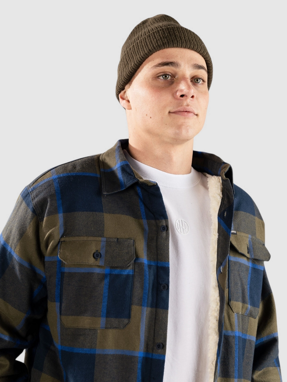 Dravus Sherpa Flannel Shirt green