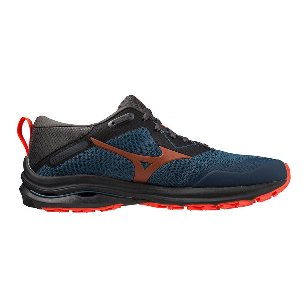 Mizuno WAVE RIDER TT - Chaussures trail Homme blue ashes/soleil/black oyster
