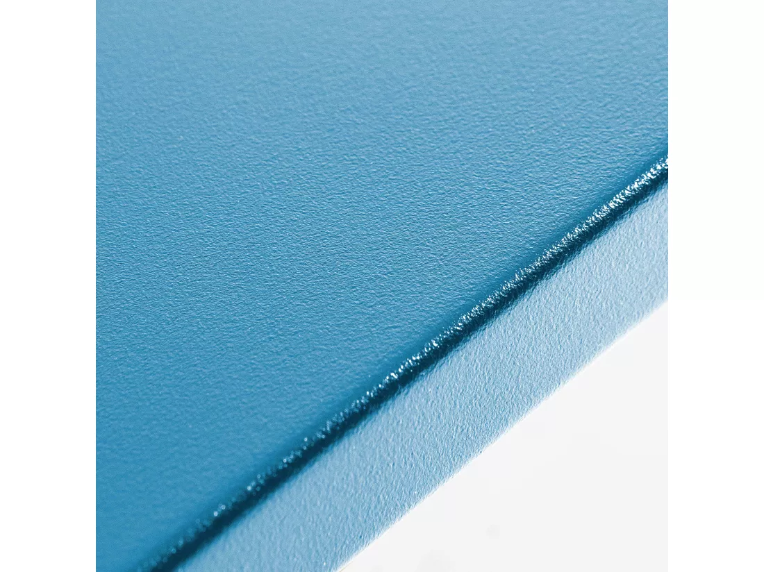 Ensemble table de jardin et 4 chaises en métal bleu pacific - Palavas