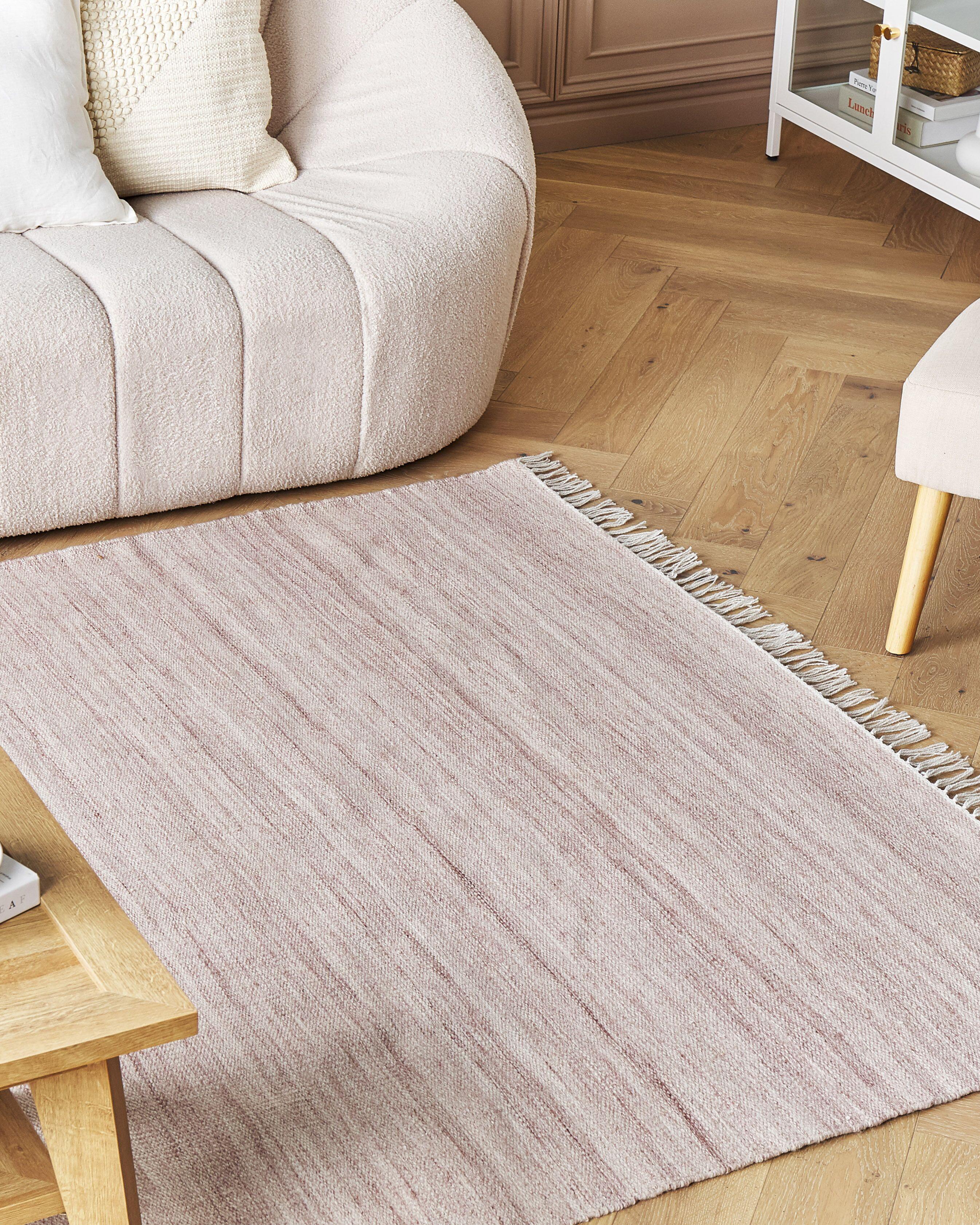 Vloerkleed MALHIA Lichtrood 160 x 230 cm