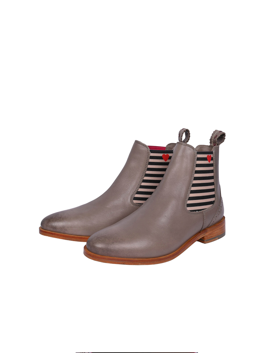 CHELSEA BOOT SUVI MIT STREIFEN UND HERZC
