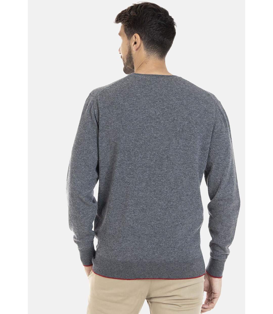 Pull manches longues col v laine LARS