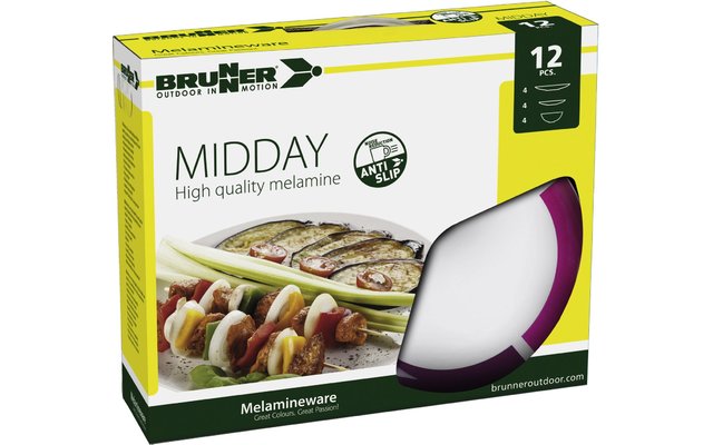 Brunner Midday Melamin Geschirr-Set 12-tlg.