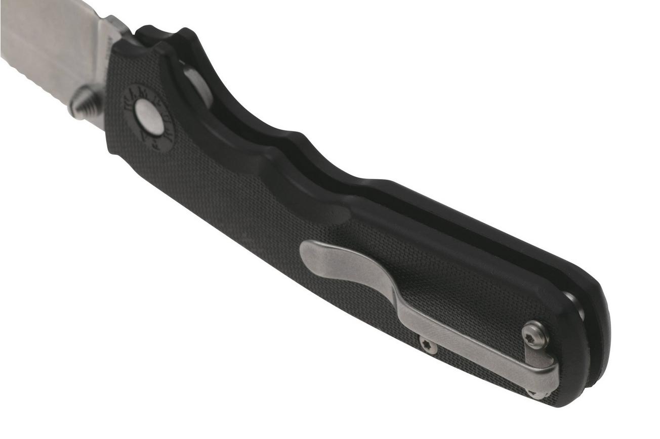 Demko Shark-Cub Shark-Lock Clip Point SC-GRN-BLK-CLIP, AUS10A, Black GRN, zakmes
