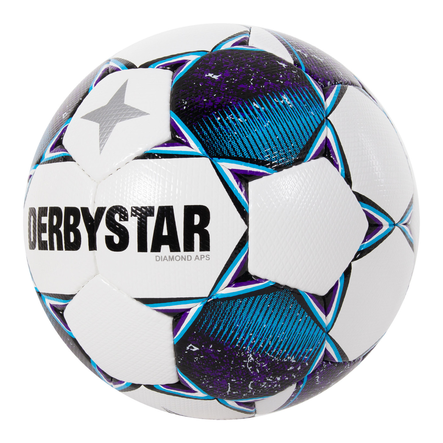 Derbystar Diamond II Voetbal Maat 5 Wit Blauw Paars