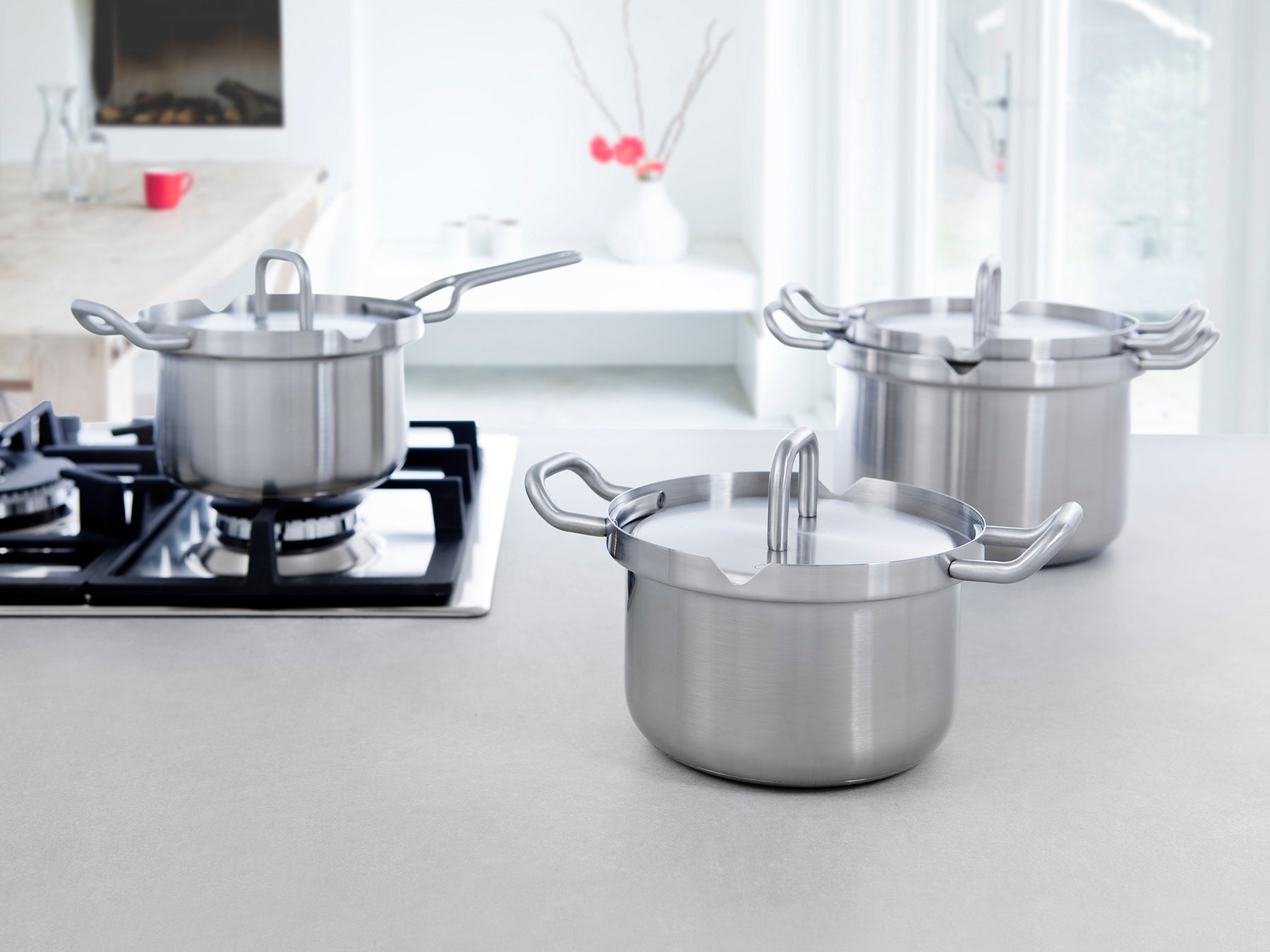 Q-linair Master steelpan 16 cm met deksel