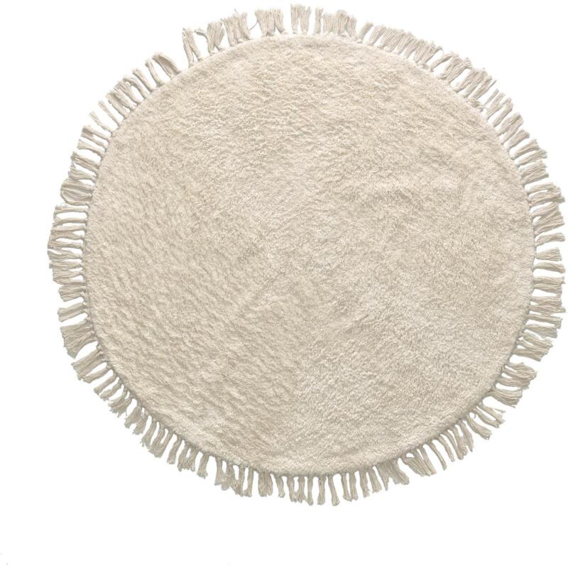 Tapis rond Orwen 100 % coton Ø 100 cm