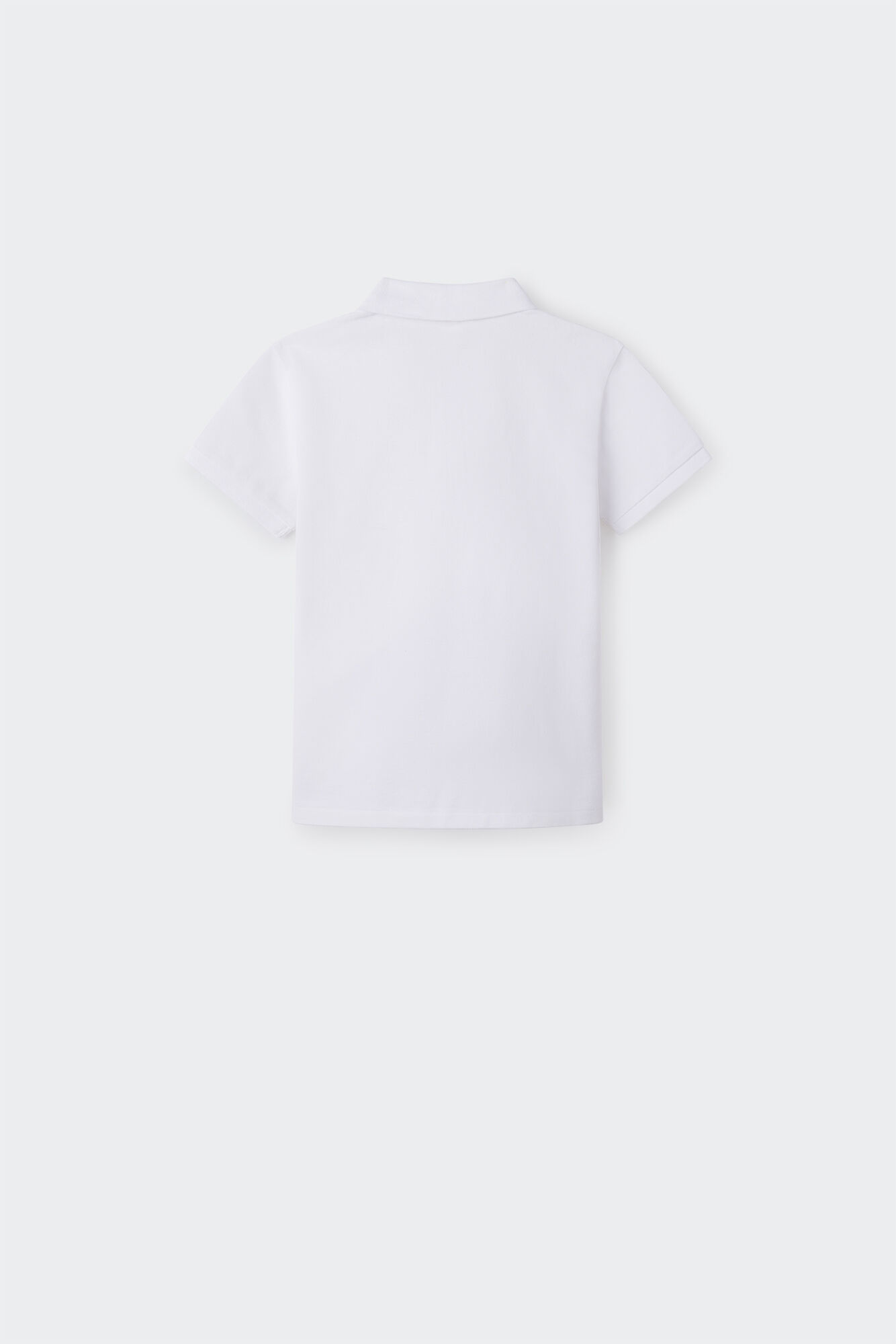 Camisa polo básica com logotipo para meninos