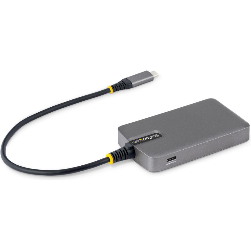 StarTech.com Hub USB-C 4 Ports, 5 Gbps, Alimenté par Bus, Hub USB-C vers 4 Ports USB-A avec Entrée d'Alimentation Auxiliaire USBC, Câble Hôte de 30 cm, Hub USB Portable pour PC de Bureau/Portable