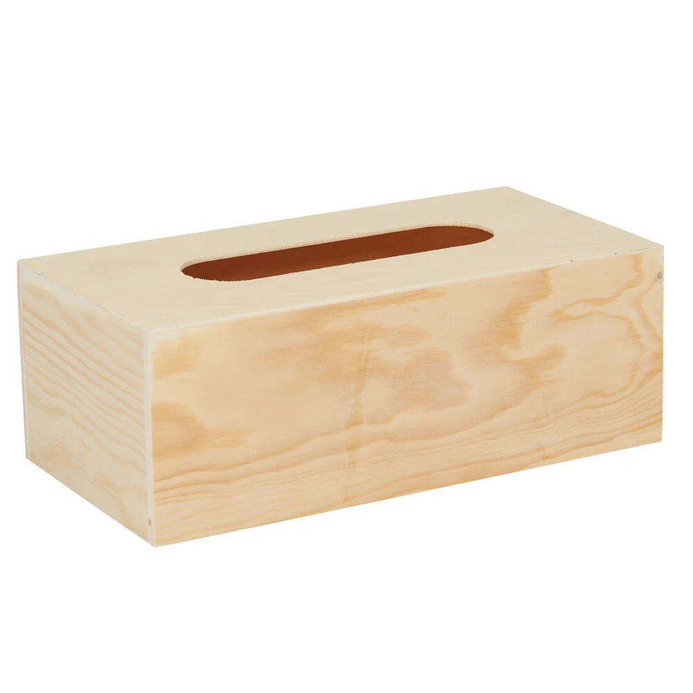 Boîte à mouchoirs en bois L25xl13xH9,5cm