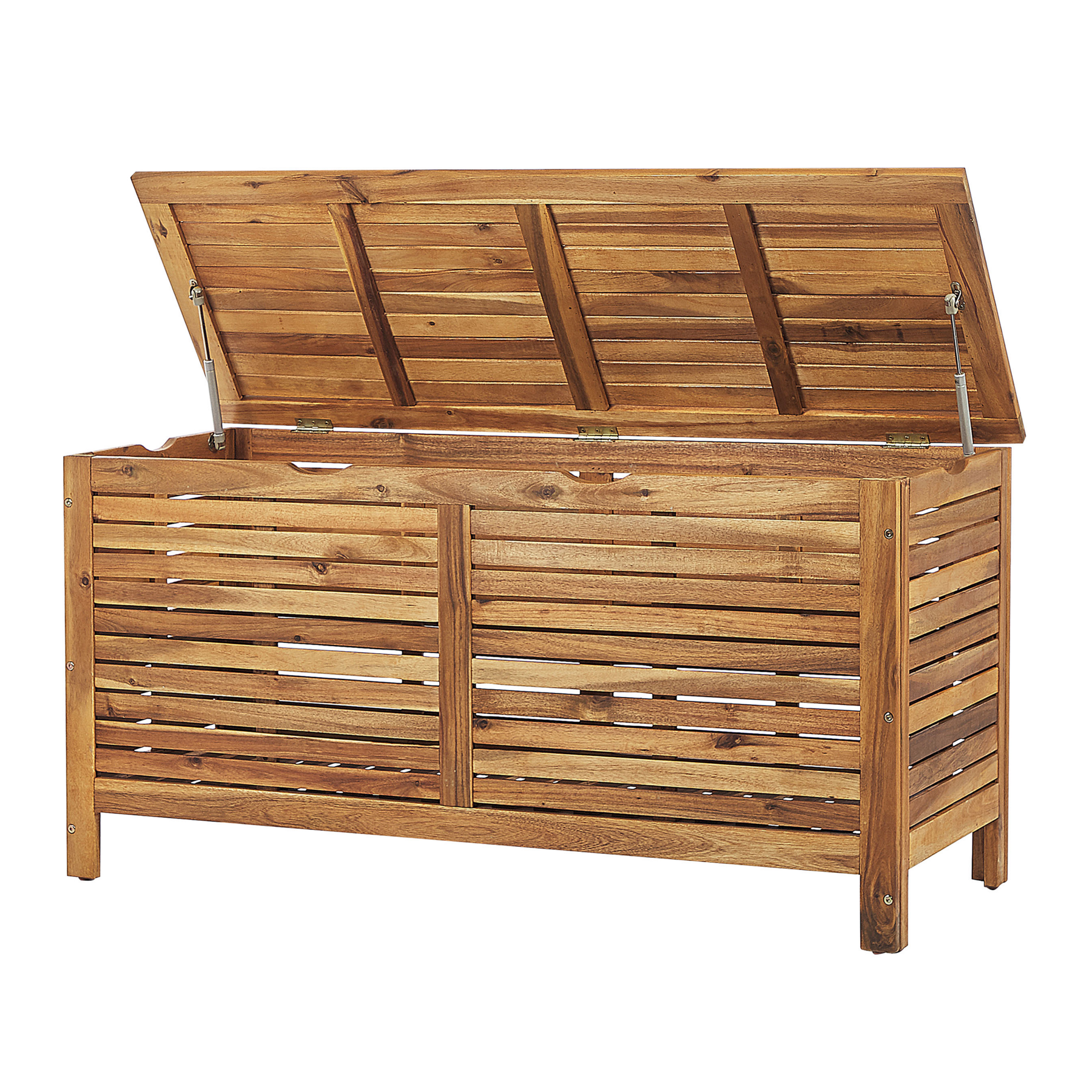 Beliani - RIVIERA - Kussenbox - Lichtbruin - 130 cm - Acaciahout