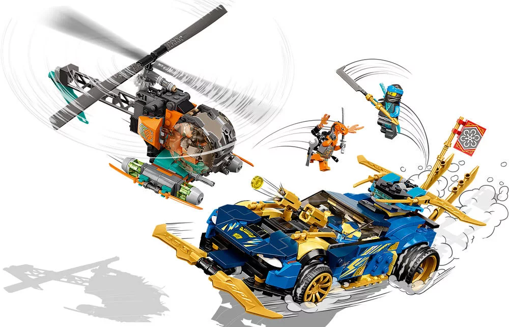LEGO®NINJAGO 71776 - LA VOITURE DE COURSE DE JAY ET NYA - EVOLUTION