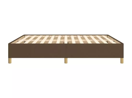 Sommier à lattes de lit Marron foncé 160x200 cm Tissu