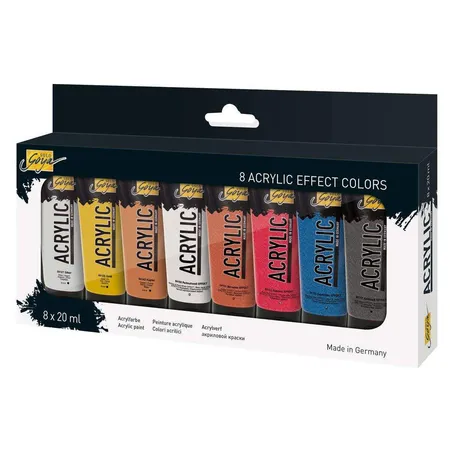 KREUL Acrylfarben Set SOLO Goya Effect Colors 8x20ml