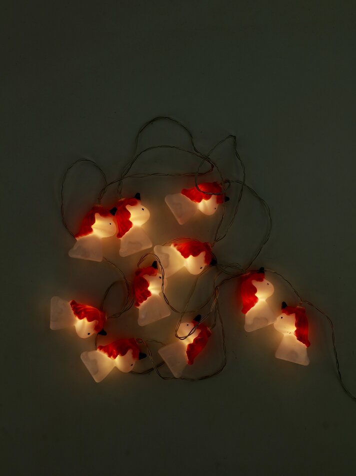 Cordão de luzes de unicórnio com 10 LEDs - Rosa
