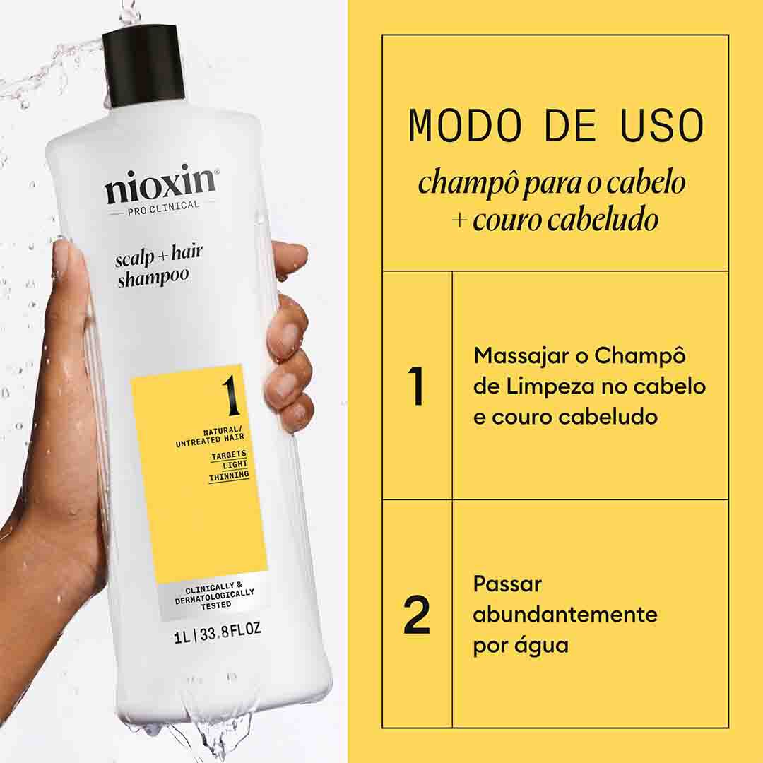 Nioxin Sistema 1 Champô - 1000ml