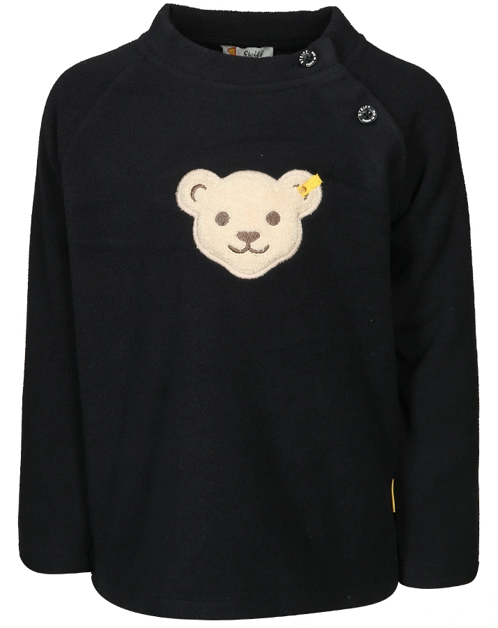 Fleece-Pullover BASIC mit Quietsche in navy