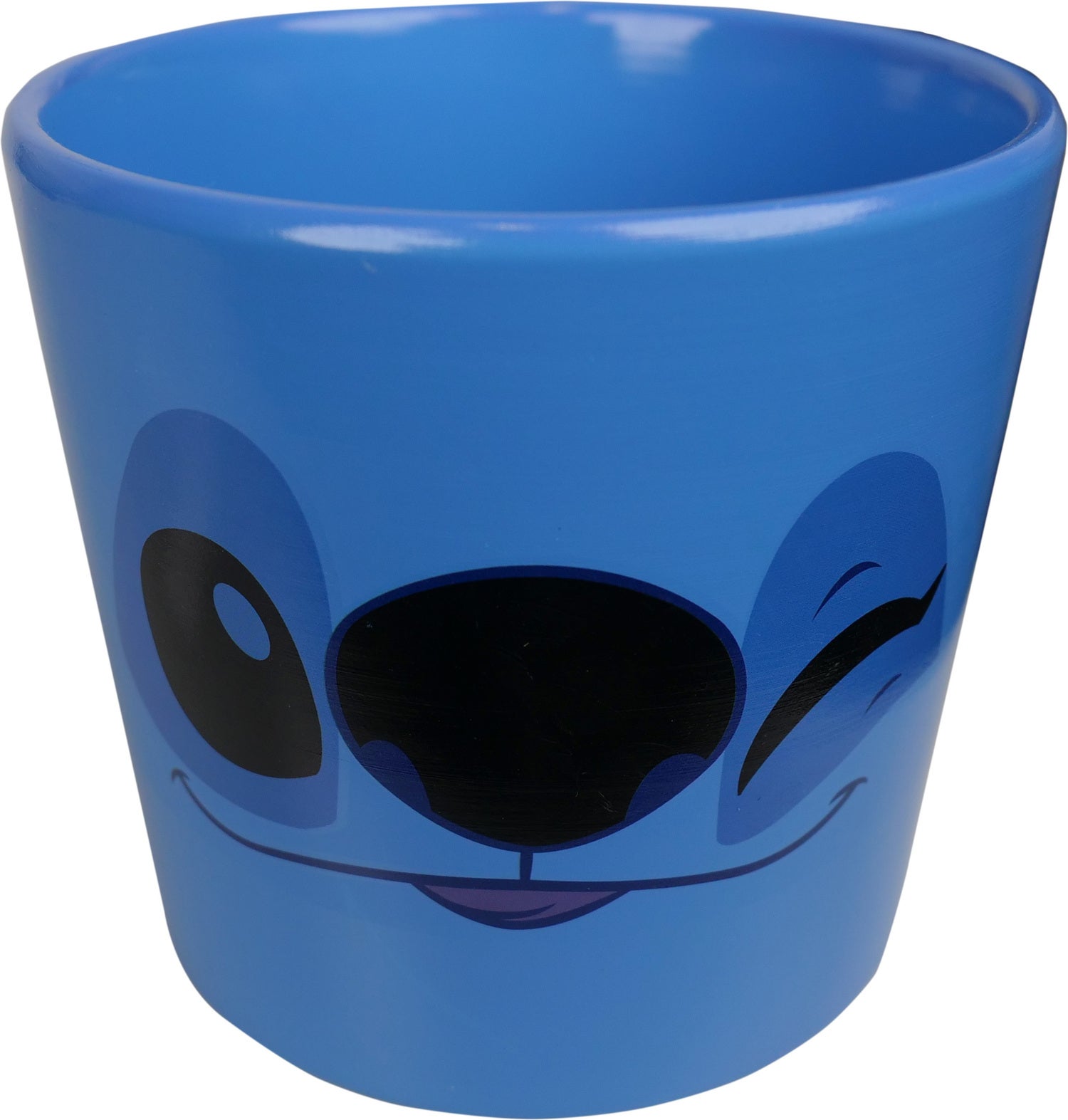 Disney bloempot Stitch knipoog blauw D 8,5 H 11 cm
