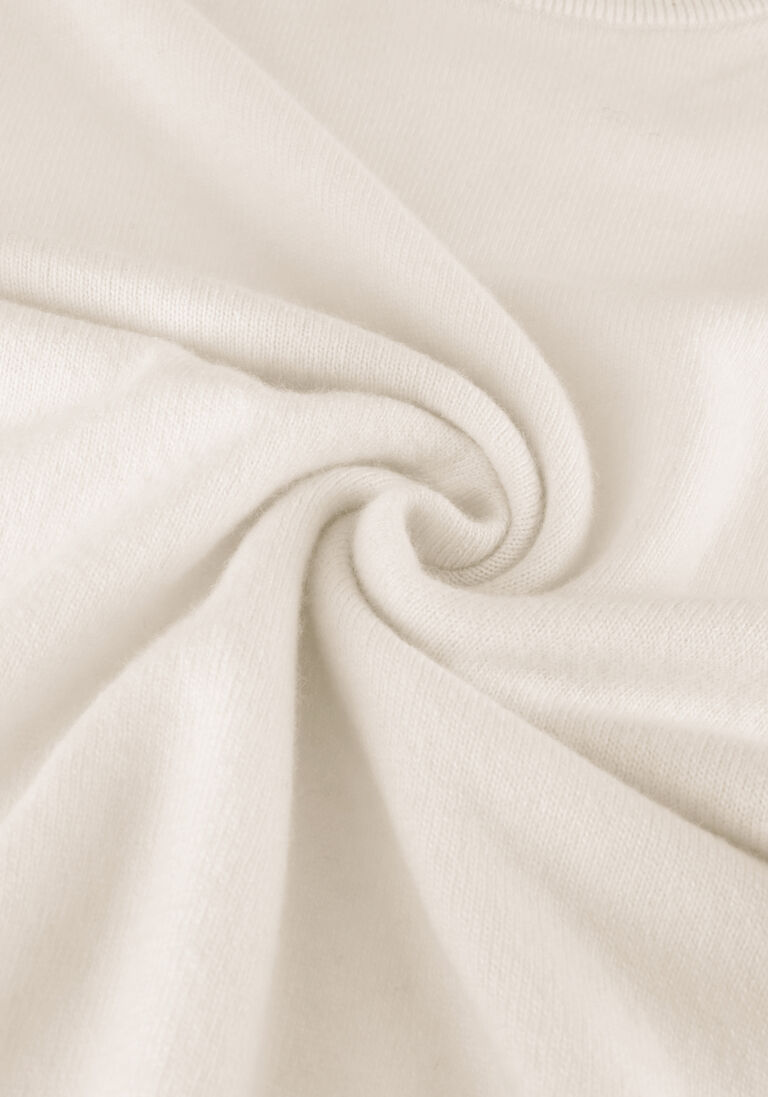 VANILIA ecru vanilia coltrui sheer cashmere rollneck