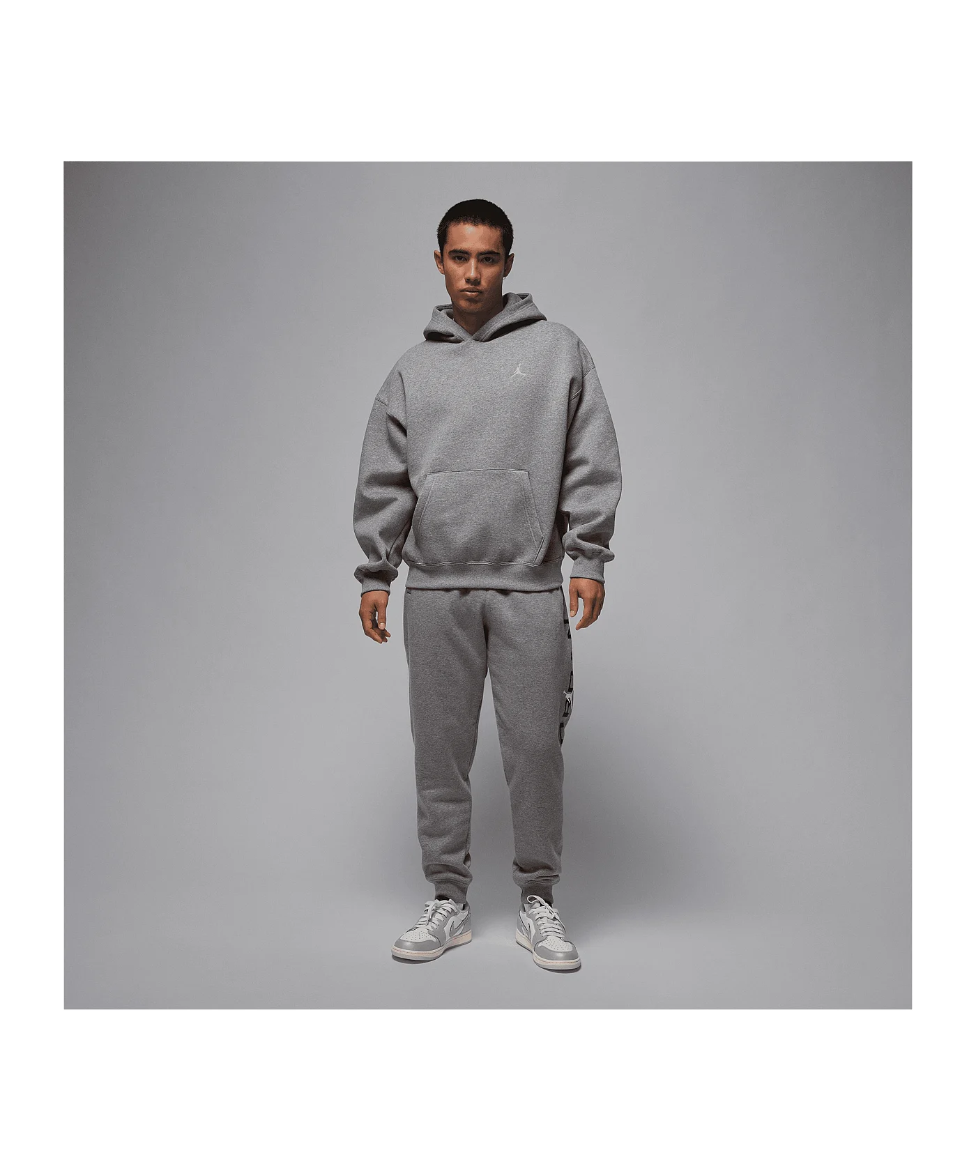 Jordan Brooklyn Fleece Oversized Kapuzenjacke Grau F091