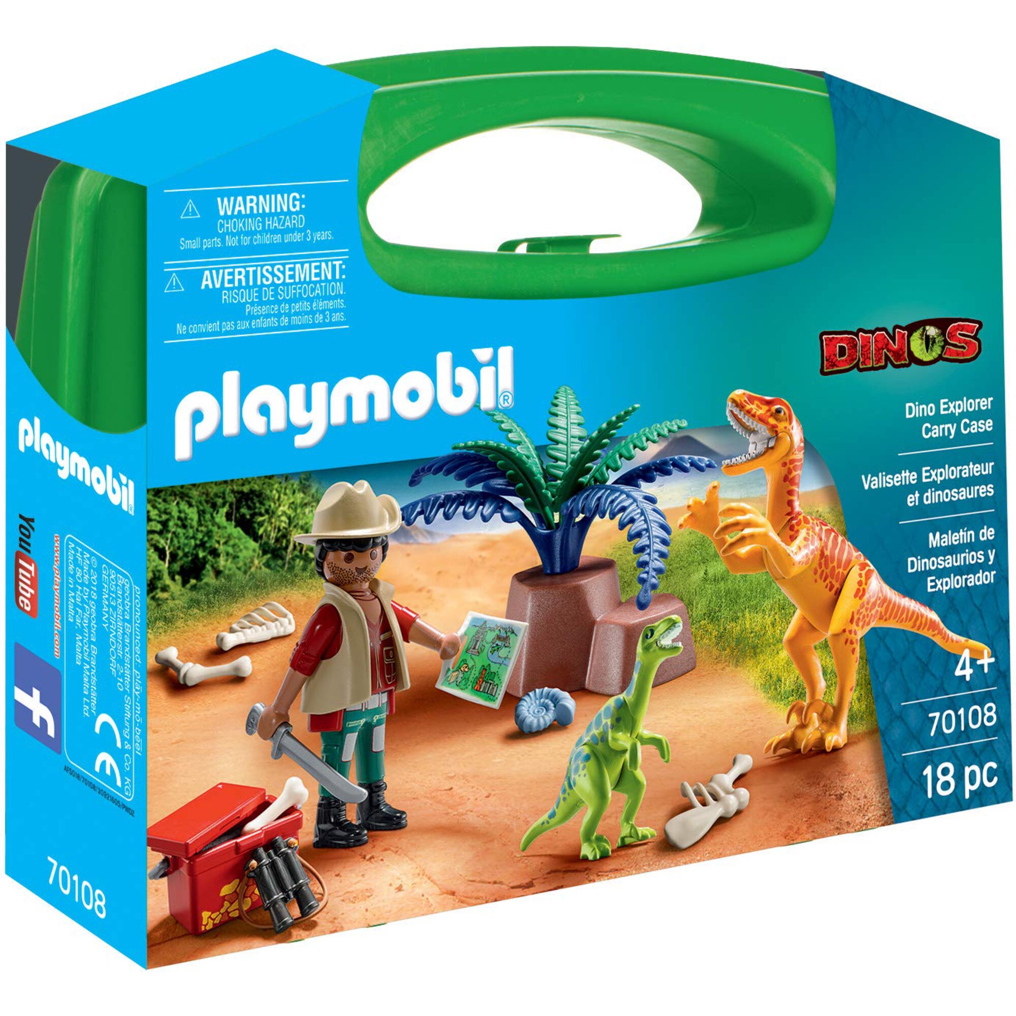 PLAYMOBIL Konstruktionsspielzeug Dino Rise Dino-Forscher zum Mitnehmen