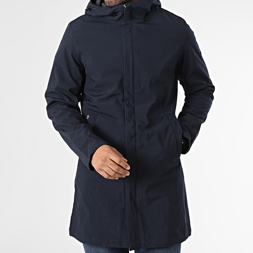 Veste Zippée Capuche Longue Tyson Bleu Marine
